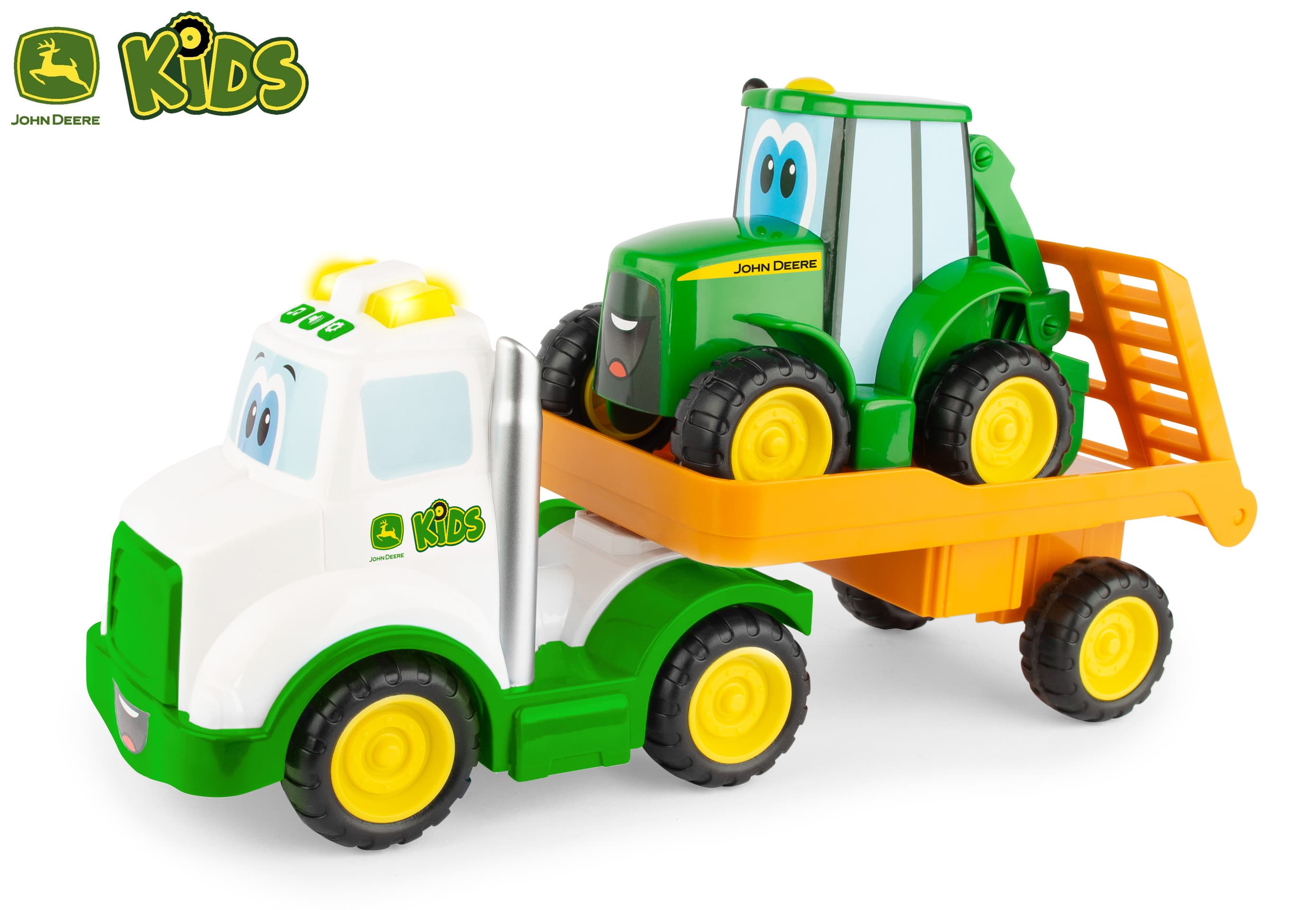 JD Kids John Deere - Traktor Johnny s tahačem 37 cm
