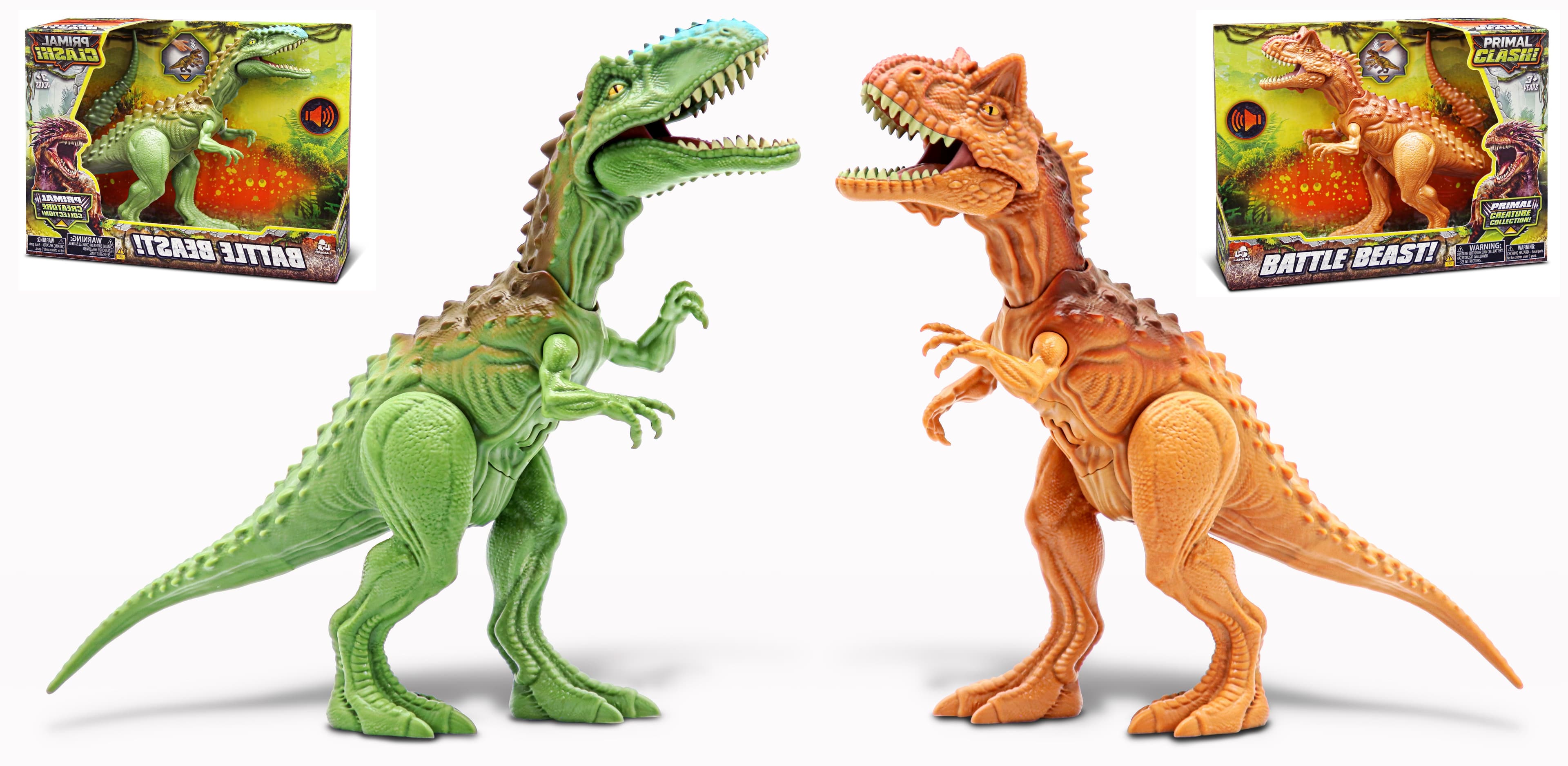 Primal Clash! Bitevní dinosaurus 21 cm