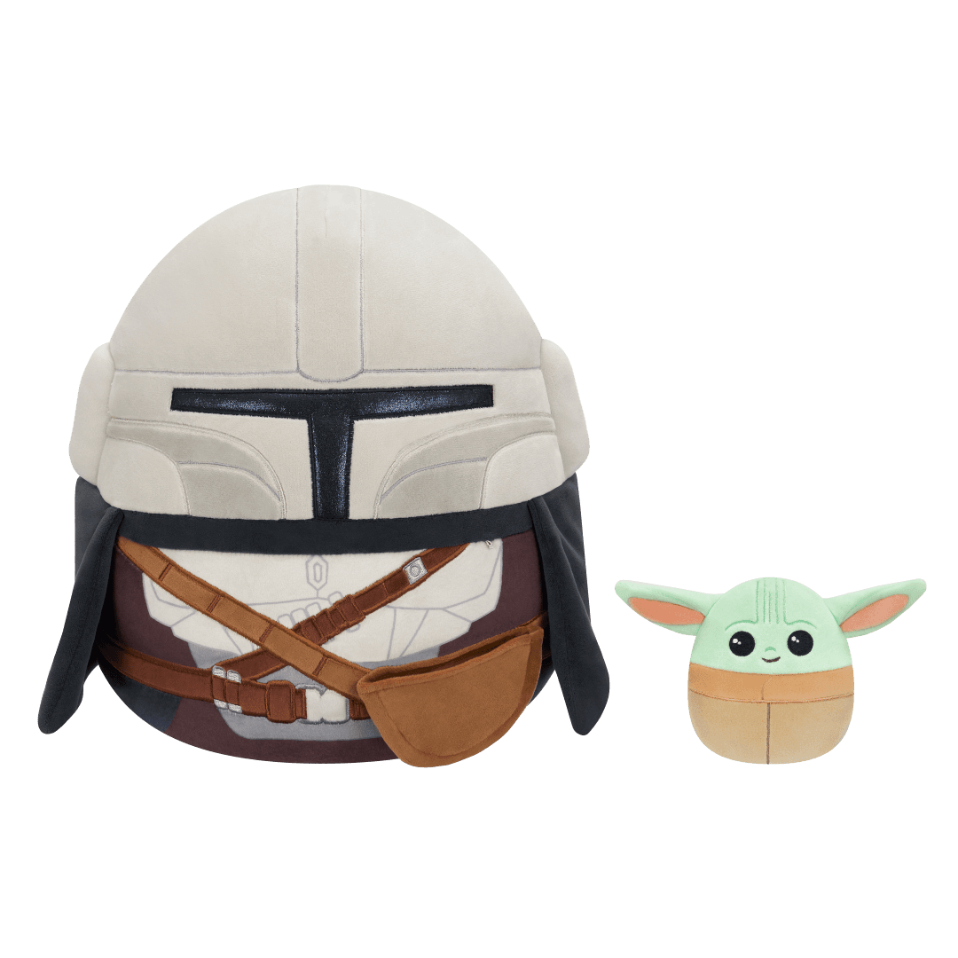 SQUISHMALLOWS Star Wars Mandalorian a Grogu, 30 cm