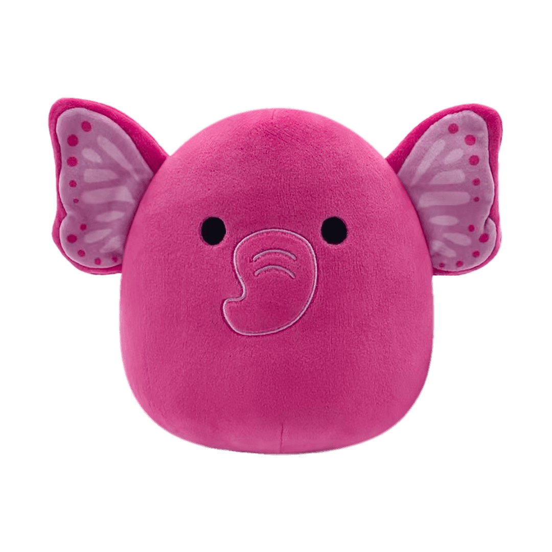 SQUISHMALLOWS Růžový motýlí slon - Evelyn