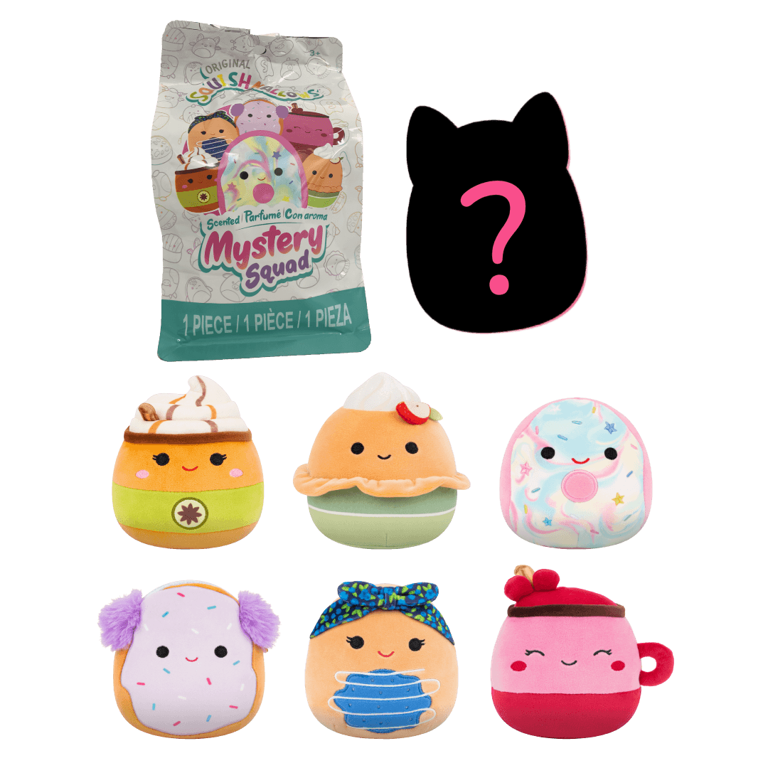 SQUISHMALLOWS Mystery voňavý plyšák, 13 cm - svačinka