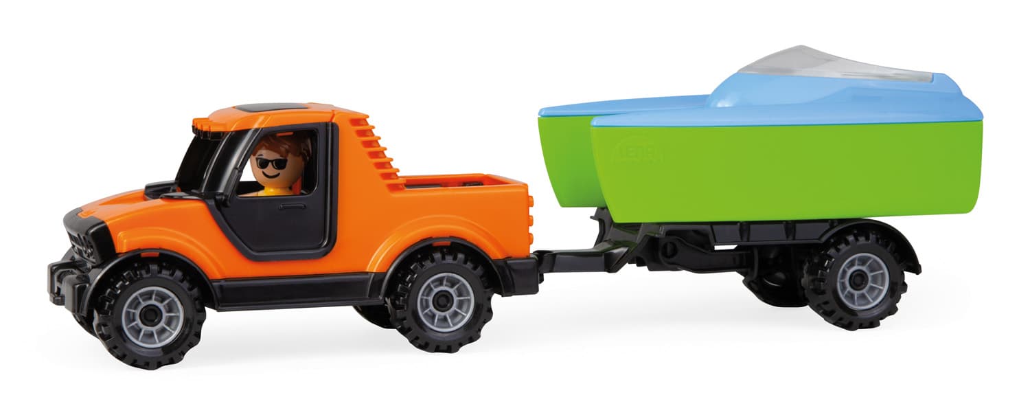 Truckies Pickup s vozíkem a loďkou