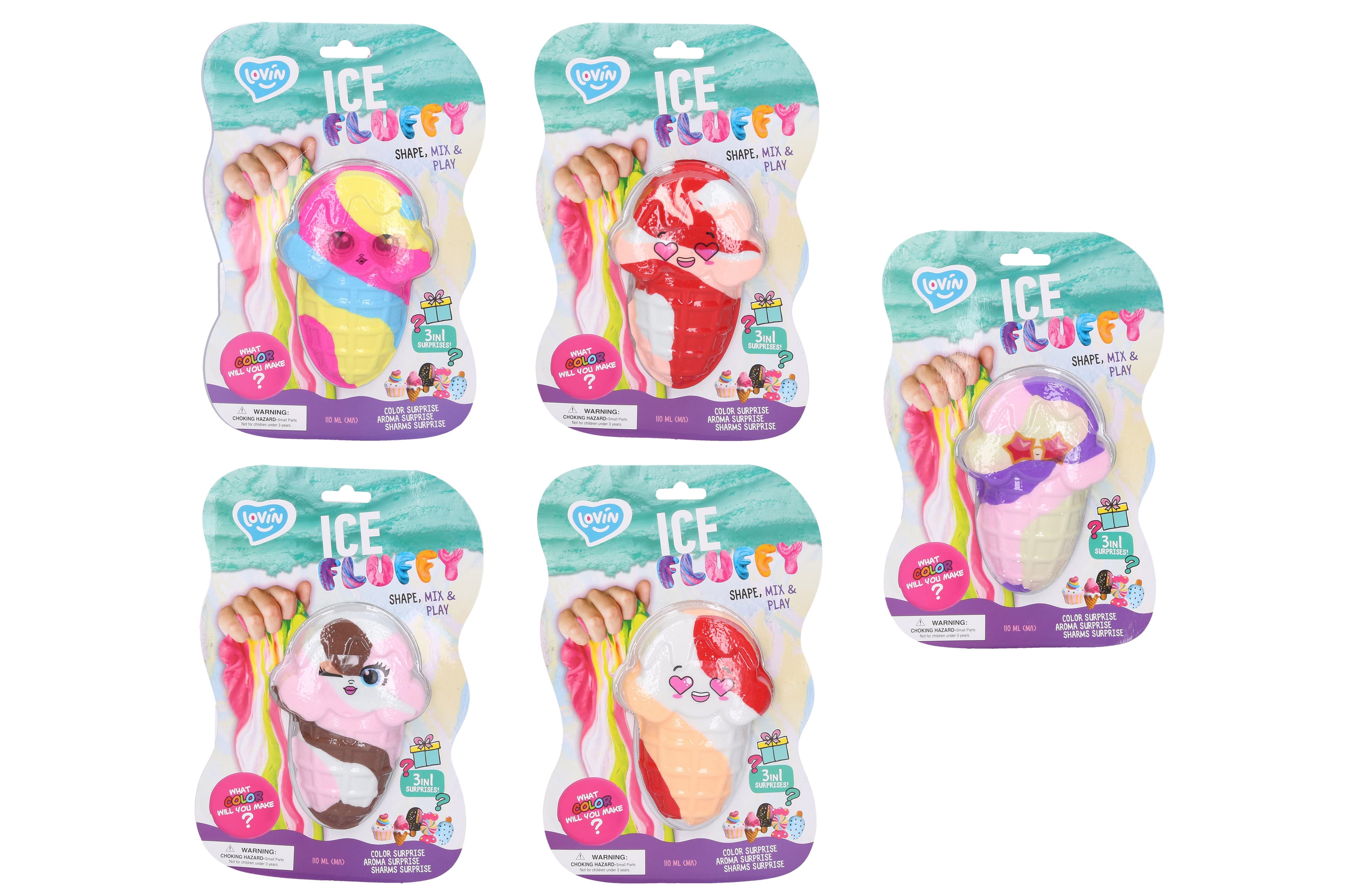 Lovin Sliz nadýchaný kornout Ice Fluffy Horn 110 ml