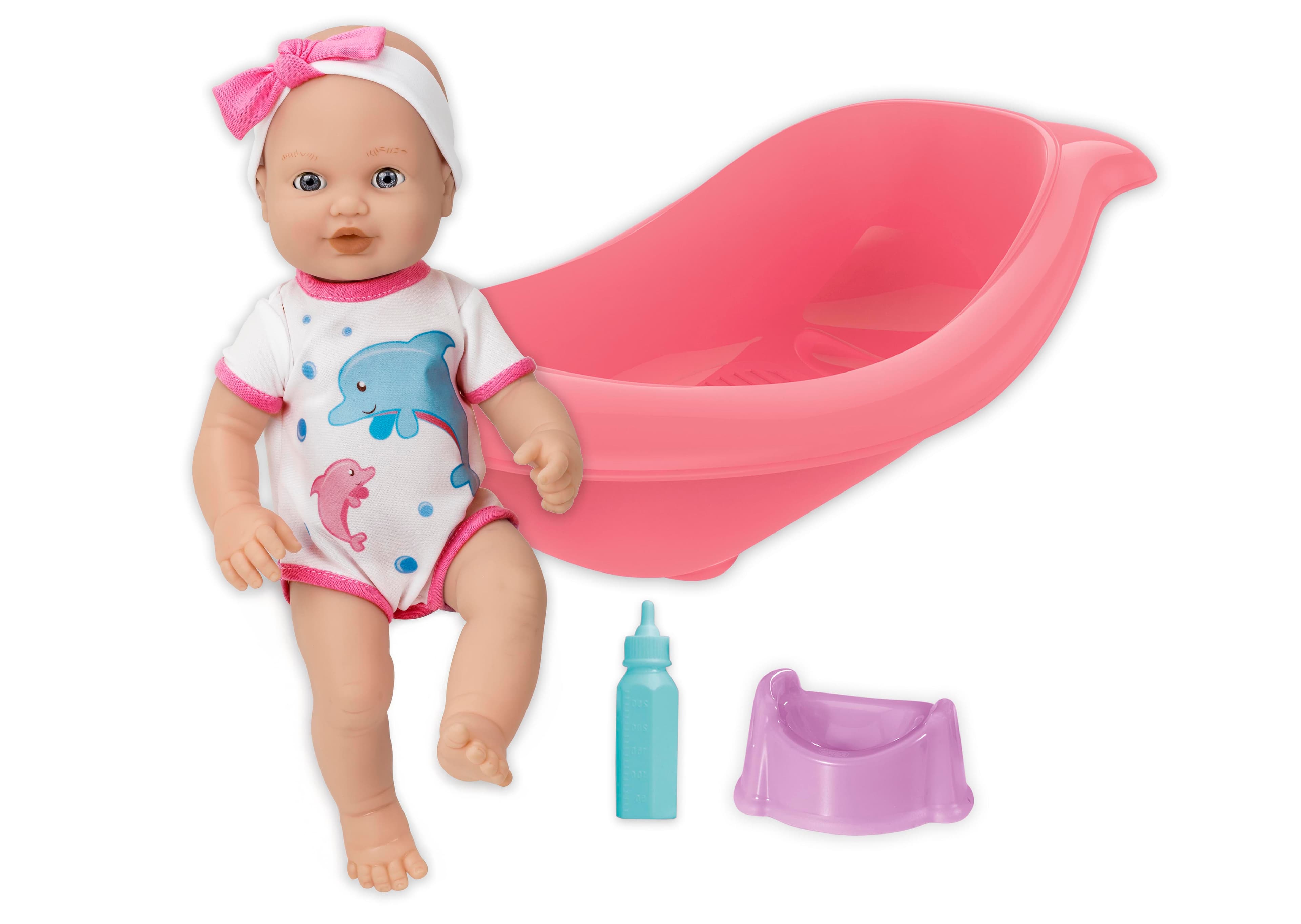 Panenka čurající set s vaničkou 41cm