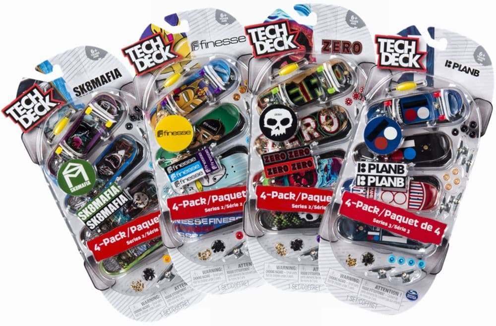 TECH DECK FINGERBOARD ČTYŘBALENÍ