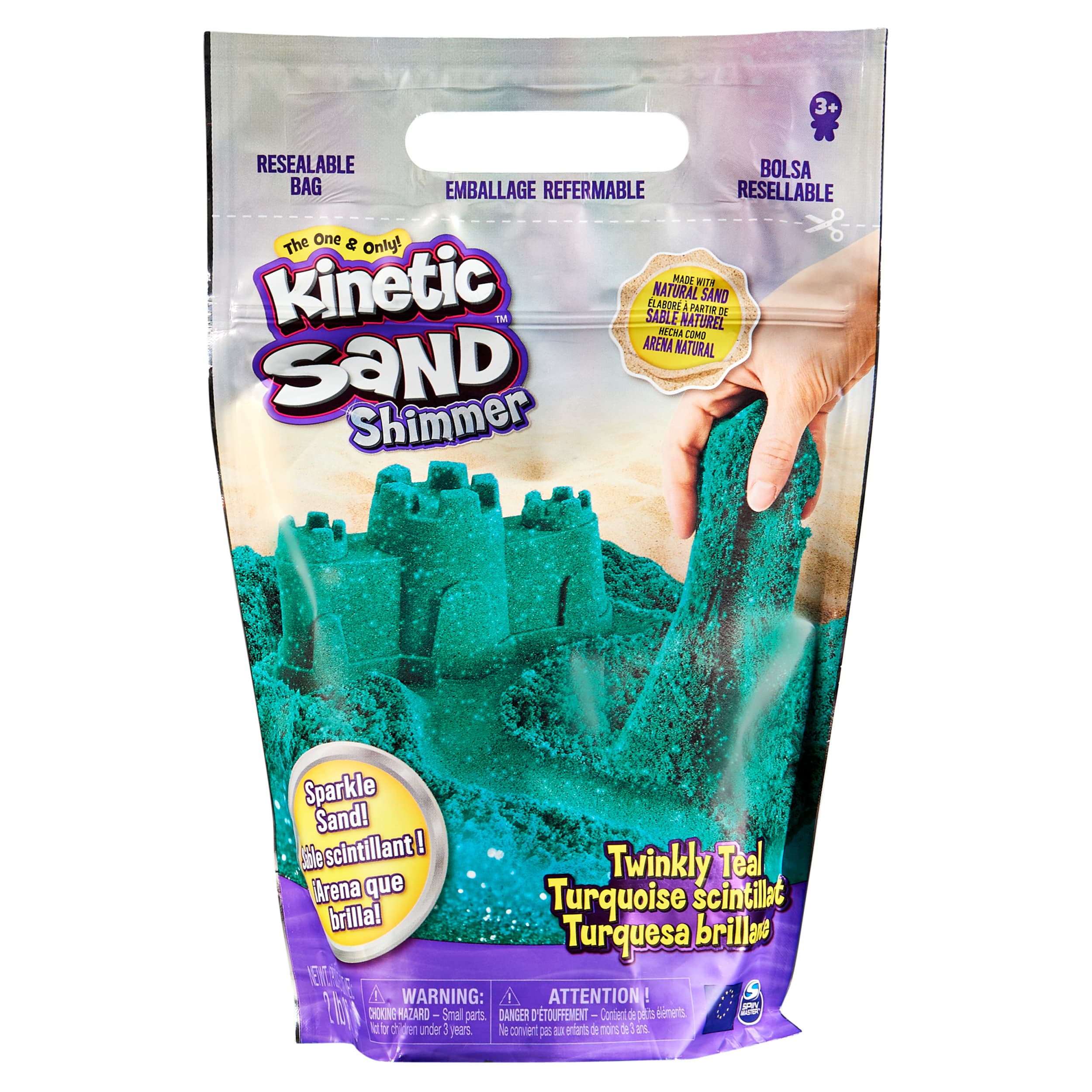 KINETIC SAND BALENÍ MODRO ZELENÉHO PÍSKU 0,9 KG