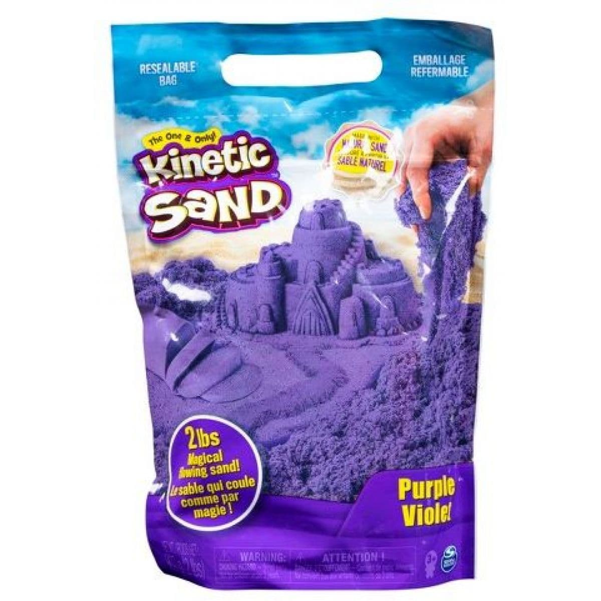 KINETIC SAND BALENÍ FIALOVÉHO PÍSKU 0,9 kg