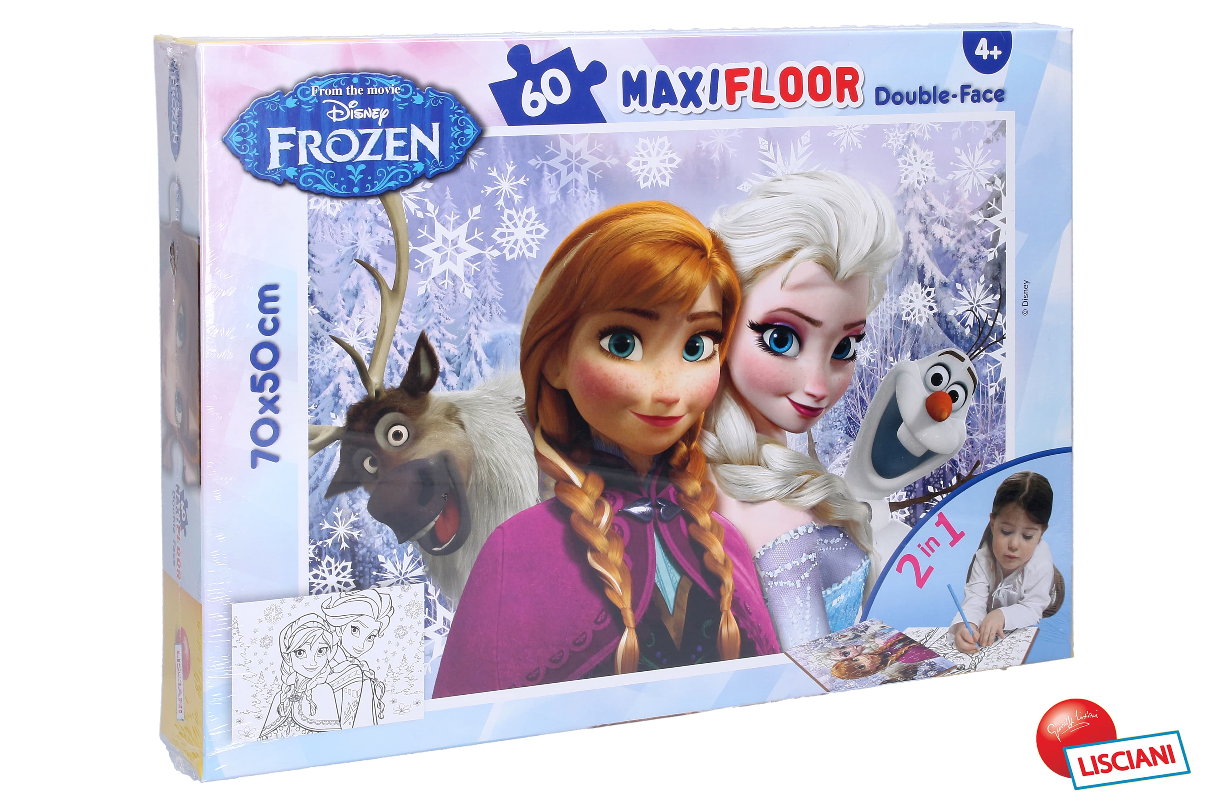Frozen Puzzle Maxi 60 Elsa a Anna oboustranné 70x50 cm