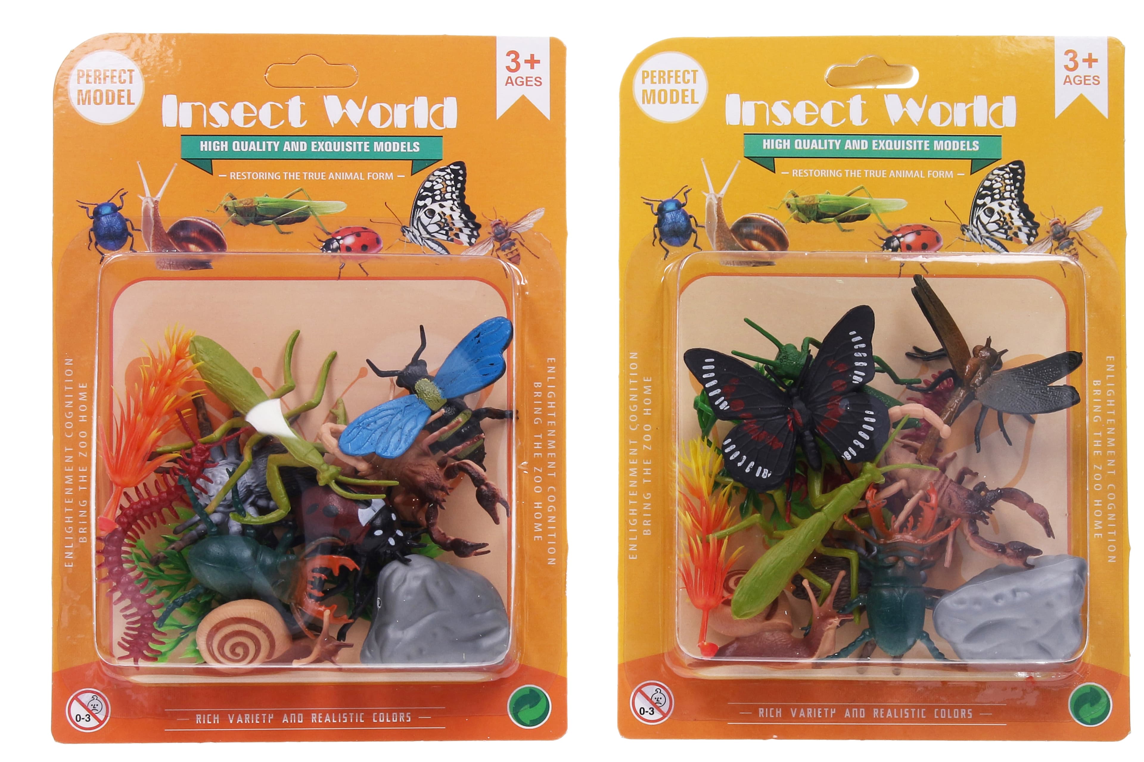 Zvířátka hmyz figurky set 12 ks 6,5 cm