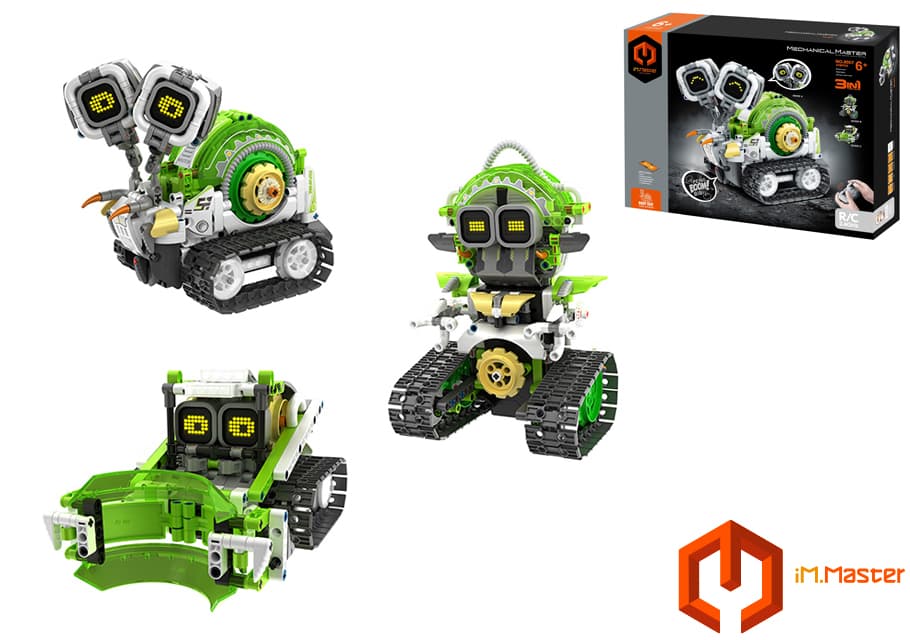 iM.Master Stavebnice robot hlemýžď 3v1 RC na dálkové ovládání 13,5x21,2x18 cm