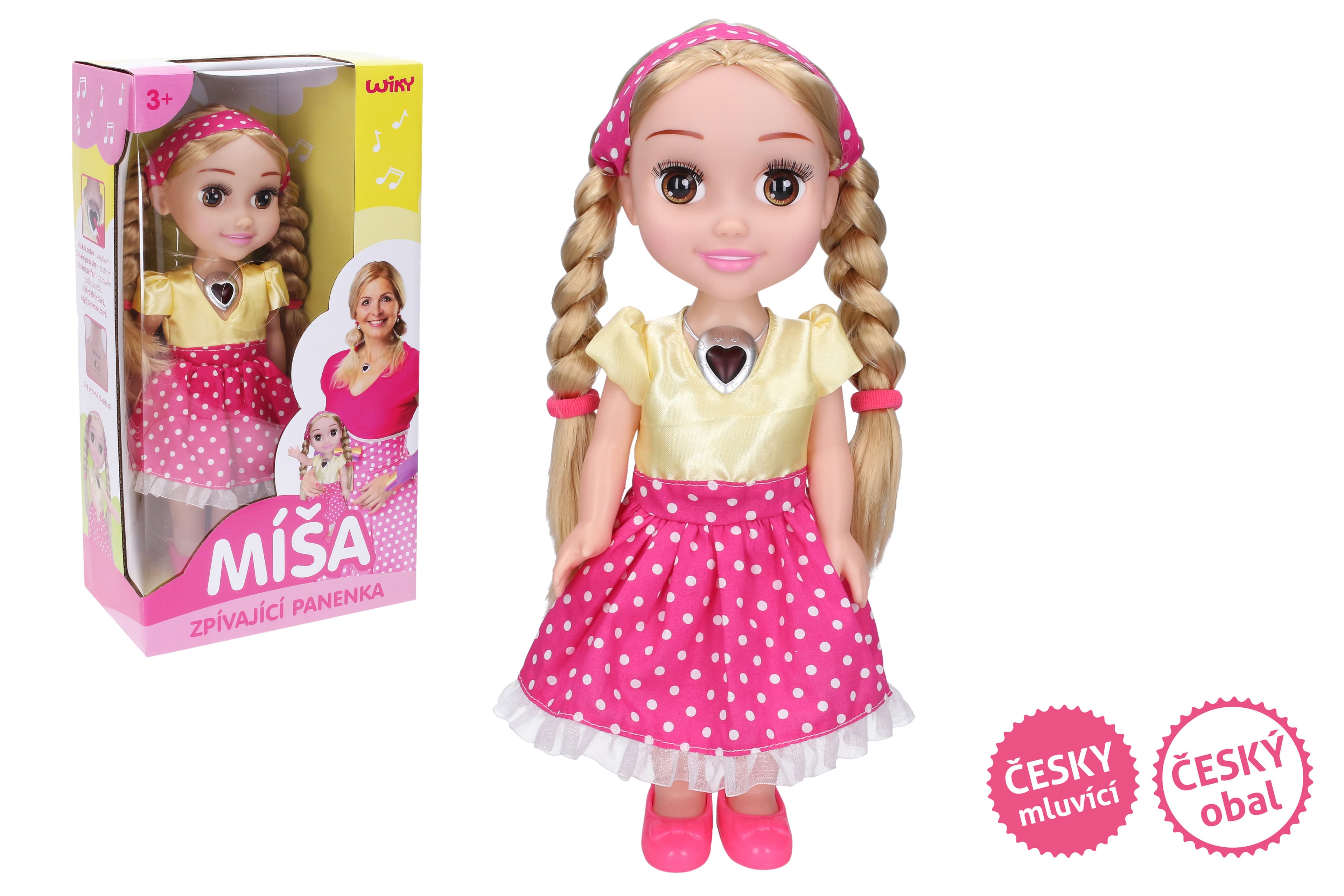 Zpívající panenka Míša Růžičková 33 cm - Český obal