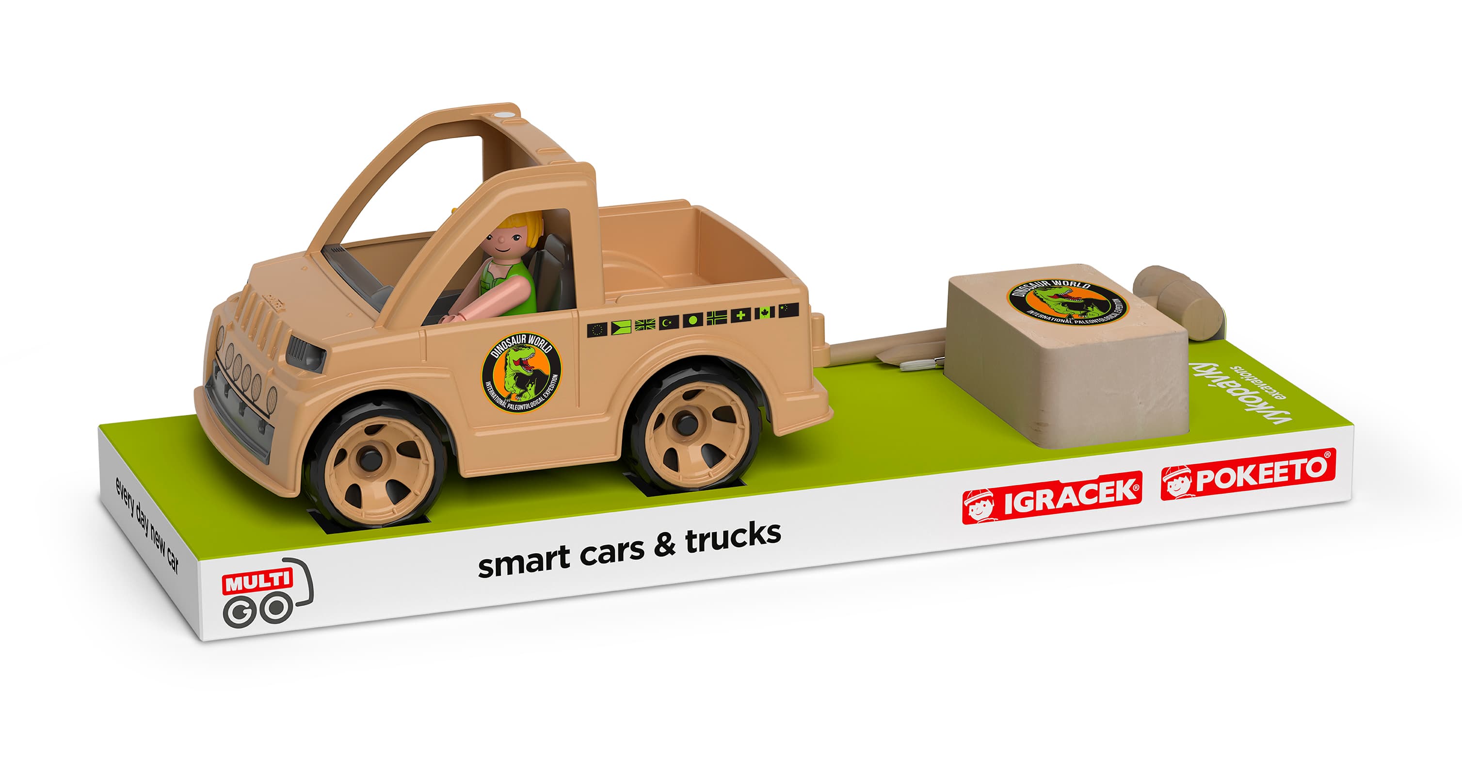 MultiGO Expedice Prehistoric - Igráček paleontolog, pickup, vykopávka