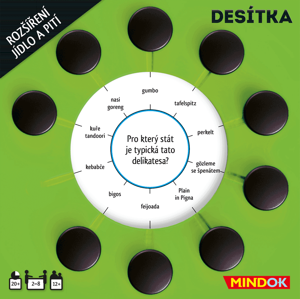 Desítka: rozšíření jídlo a pití
