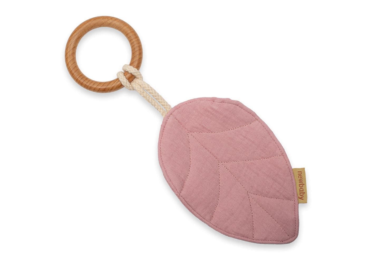 Kousátko s listy New Baby Leaf pink